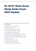 Nc BLET State Exam Study Guide Exam 2024 Update