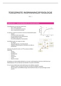 Samenvatting TIF - Moleculaire Inspanningsfysiologie 