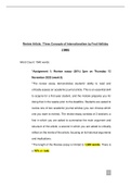 Review Essay on Fred Halliday's 'Three Concepts of Interntionalism' (1988) // 1st Year International Relations UNI -  B grade