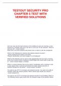 TESTOUT SECURITY PRO CHAPTER 5 TEST WITH VERIFIED SOLUTIONS