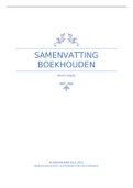 Samenvatting boekhouden 2021-2022