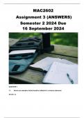 MAC2602 Assignment 3 (ANSWERS) Semester 2 2024 Due 16 September 2024