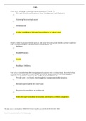 Exam (elaborations) NR 222 PRACTICE QUIZ 1|CHAMBERLAIN COLLEGE OF NURSING NR 222 PRACTICE QUIZ 1|CHAMBERLAIN COLLEGE OF NURSING Which of the following is considered tertiary prevention? (Points : 1) Diet and lifestyle modification to lower blood pressure 