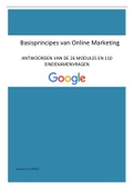 Alle antwoorden Google Digitale Werkplaats (mei  2024) basisprincipes van online marketing