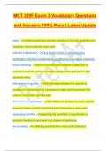 MKT 320F Exam 3 Vocabulary Questions and Answers 100% Pass | Latest Update