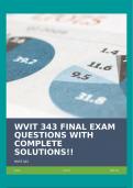 WVIT 343 FINAL EXAM QUESTIONS WITH COMPLETE SOLUTIONS!!