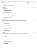 adj 107 Exam 4 Questions and Answers