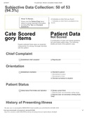 NURS 324 / NURS324 Focused Exam Gerontology Infection Completed Shadow Health GRADED A+