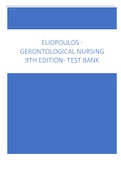 Gerontological Nursing 9th Edition Eliopoulos Test Bank