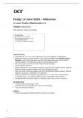 ocr A Level Further Mathematics A (Y543-01) Question Paper and Mark Scheme June2024 FINAL.