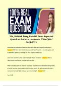 764, PMHNP Tessy, PMHNP Exam Reported Questions & Correct Answers, 570+ Q&A/ 2024-2025 