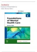 Test Bank - Foundations of Mental Health Care, 8th Edition (Morrison-Valfre, 2024),  | All Chapters Latest Update 