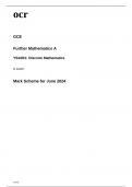 ocr A Level Further Mathematics A (Y544-01) Mark Scheme June2024.