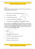 Test Bank For Leadership Roles and Management Functions in Nursing 10th Edition By Bessie L. Marquis; Carol Huston 9781975139216 Chapter 1-25 Complete Guide .