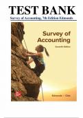 Test Bank for Survey of Accounting, 7th Edition by Thomas Edmonds