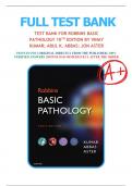 Test Bank for Robbins Basic Pathology 10th Edition by Vinay Kumar, Abul K. Abba & Jon C. Aster|9780323353175| All Chapters 1-24|LATEST 