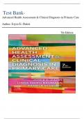 Test Bank- Advanced Health Assessment & Clinical Diagnosis in Primary Care 7th Edition ( Joyce E. Dains , 2024) Newest Edition