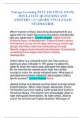 Portage Learning PSYC 140 FINAL EXAM 2025 LATEST QUESTIONS AND ANSWERS | A+ GRADE FINAL EXAM STUDYGUIDE