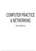 This note is about computer networking and Internet applications and protocols 