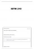    ISTM 210 EXAM 1 CURTSINGER QUESTIONS AND ANSWERS