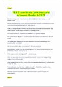 FES Exam Study Questions and Answers Graded A 2024