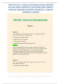 NSG 530 Exam 1 Advanced Pathophysiology  NEWEST ACTUAL EXAM COMPLETE  QUESTIONS AND CORRECT DETAILED ANSWERS (VERIFIED ANSWERS) | ALREADY GRADED A+.WILKES 