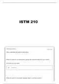 ISTM 210 FINAL EXAM TAMU (PHINNEY) QUESTIONS AND ANSWERS