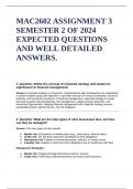 MAC2602 ASSIGNMENT 3 SEMESTER 2 OF 2024 EXPECTED QUESTIONS AND WELL DETAILED ANSWERS.