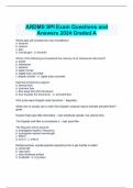 ARDMS SPI Exam Questions and Answers 2024 Graded A