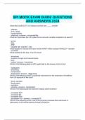 SPI MOCK EXAM GUIDE QUESTIONS AND ANSWERS 2024