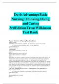 Test Bank for Basic Nursing-Thinking, Doing, and Caring, 3rd Edition by Leslie S. Treas, Karen L. Barnett |All Chapters,| COMPLETE SOLUTION. 