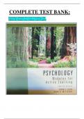 COMPLETE TEST BANK: Psychology Modules For Active Learning, 12th Edition By Dennis Coon (Author) Latest Update