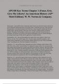 APUSH Key Terms Chapter 1 (Foner, Eric. Give Me Liberty! An American History (AP* Third Edition). W. W. Norton & Company.