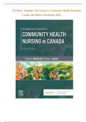 Test Bank - Stanhope and Lancaster's Community Health Nursing in Canada, 4th Edition (MacDonald, 2024) LATEST VERSION||100% VERIFIED ANSWERS