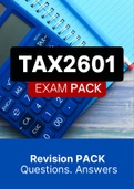 TAX2601 - EXAM PACK (2022)