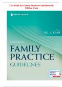 Test Bank for Family Practice Guidelines 6th Edition by Cash