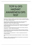 TCFP & GFD HAZMAT AWARENESS/OPS TEST