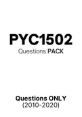 PYC1502 (Notes, ExamPACK, QuestionsPACK)