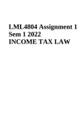 LML4804 Assignment 1 Sem 1 2022