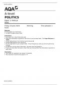 A-level POLITICS Paper 3 Political ideas