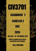 CIV3701 Assignment 2 Semester 2 2024 Due Date September 2024