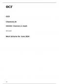 ocr AS Level Chemistry B (H033-02) Mark Scheme June 2024.