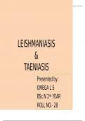 "Understanding taeniasis and Leishmaniasis: Causes, Symptoms, and Treatment" 