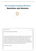 LEADING MARINES STUDY GUIDE MARINE CORPS LEADERSHIP FOUNDATIONS QUESTIONS AND ANSWERS