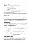 A-level Economics Income Distribution and Welfare Summary Notes