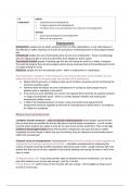 A-level Economics Employment Summary Notes 