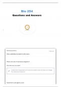 BIO 254 DIGESTIVE SYSTEM QUESTIONS AND ANSWERS