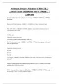 Asbestos Project Monitor UPDATED Actual Exam Questions and CORRECT  Answers