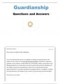  GUARDIANSHIP AND CONSERVATORSHIPS QUESTIONS AND ANSWERS