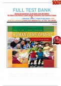 FULL TEST BANK Human Development: A Life-Span View 4th Edition By Robert Kail (Author) Latest Update. Questions And Answers Graded A+